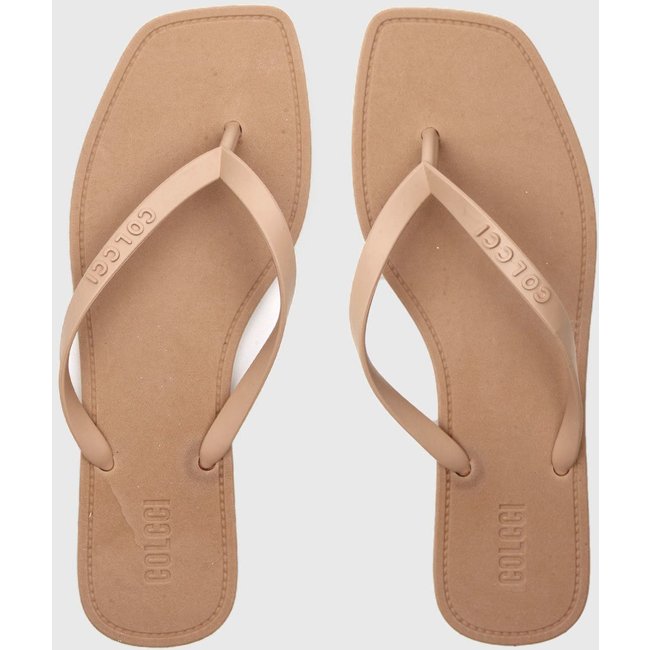 Chinelo Colcci Sola Quadrada Caramelo