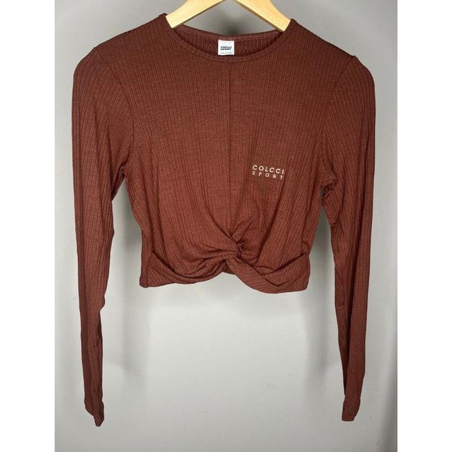 Blusa Colcci Sport Canelada Slim Marrom