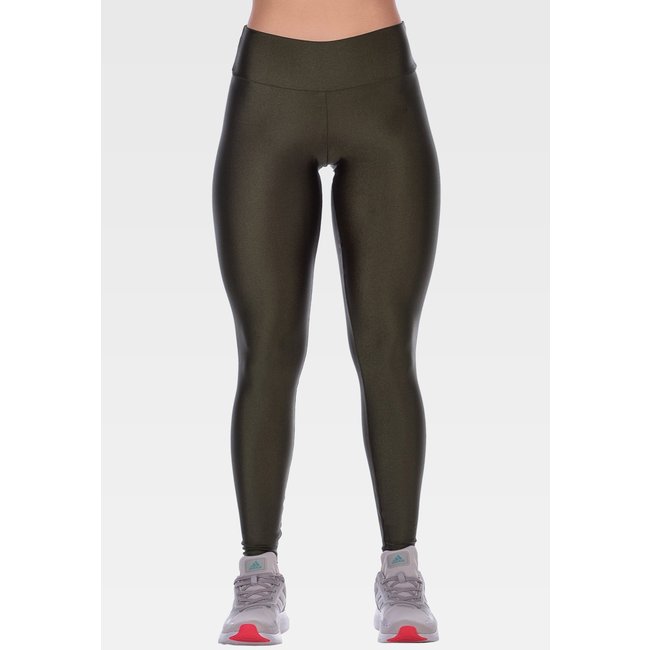 Calça Legging Fitness de Alta Performance Summer Soul Verde Militar