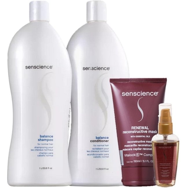 Senscience Balance Duo 1L True Hue Color Oleo 55ml e Renewal Mask 150ml