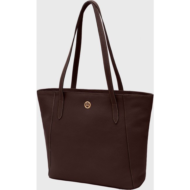 Bolsa Shoulder Couro Mariart Manacá Chocolate