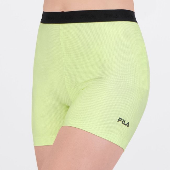 Shorts Fila Train Elastic V Feminino Amarelo
