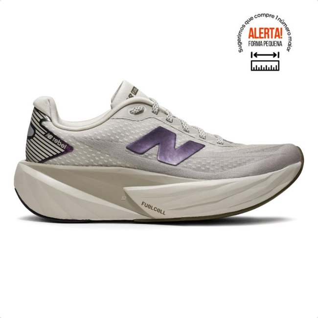 Tenis New Balance Fuelcell Rebel V5 Feminino Bege