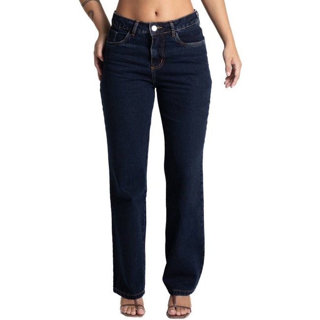 Calça Jeans Sawary Reta - 282192 - Azul - Sawary