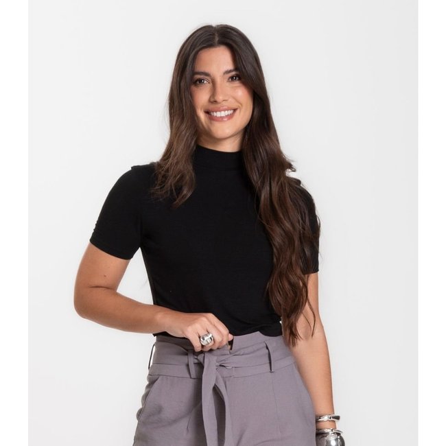 Blusa Cropped Feminina Select Preto