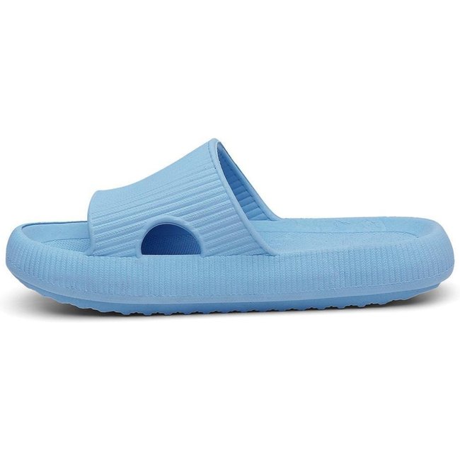 Chinelo Nuvem Ortopédico Pé de Algodão Azul Claro