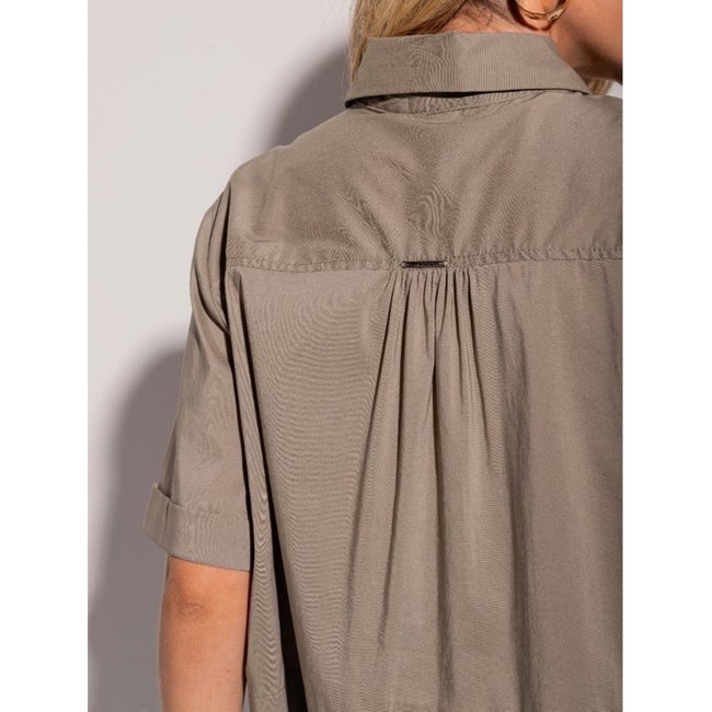 Camisa Cropped Sawary Fashion Manga Curta VERDE