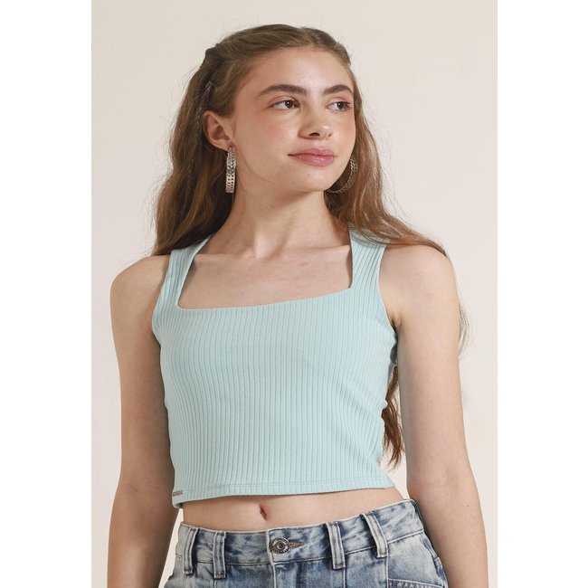Cropped Azul Menina POAH BANANA 14 Azul