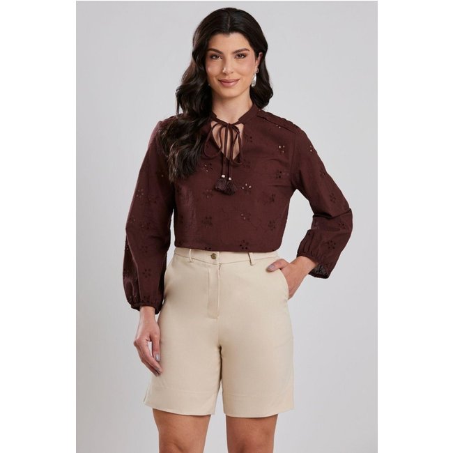 Camisa Laise Bufante Café