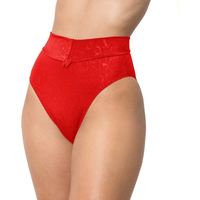 Calcinha Calça Cós Tetê Variedades Lingerie Confortável Modelagem Perfeita Vermelho