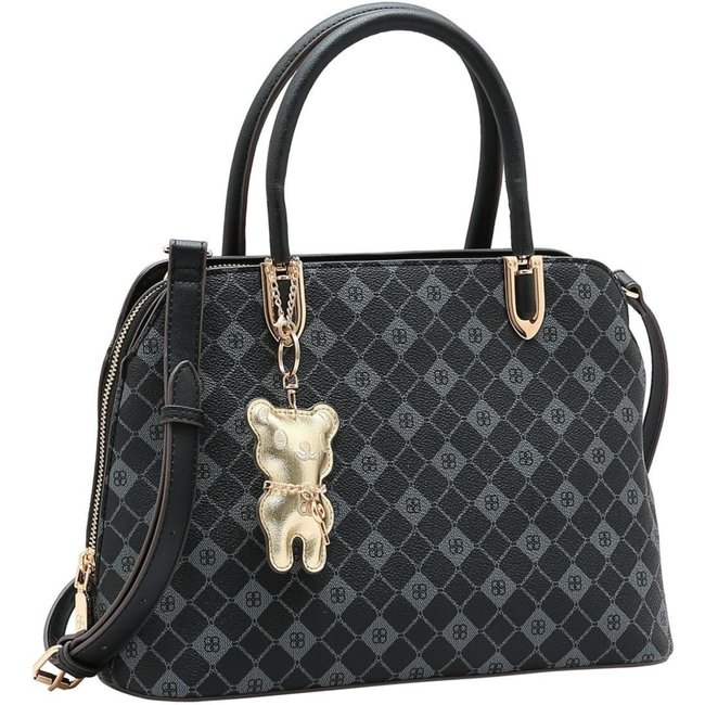 Bolsa Feminina Chenson Monograma Elemento Gráfico 3485386 Preto