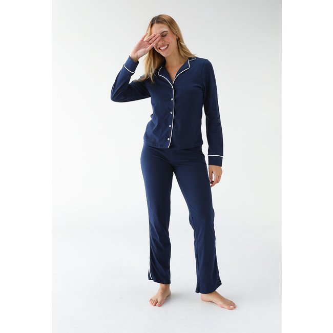 Pijama Hering Longo Americano Azul