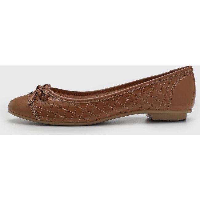 Sapatilha Feminina Moleca Laço Marrom