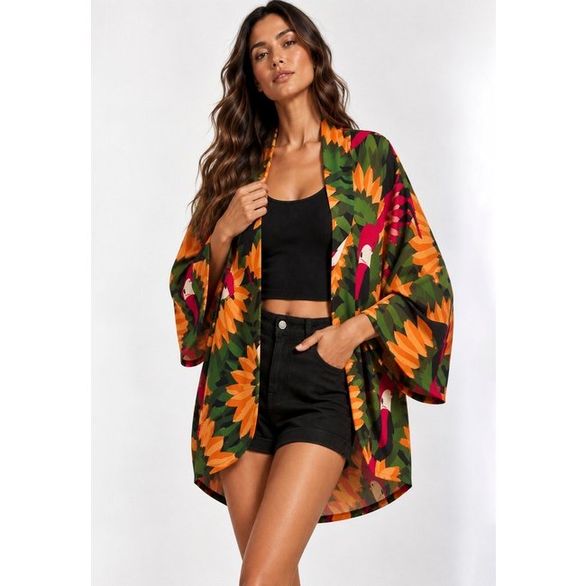 Kimono Cabanafree Estampa Festas dos Tucanos