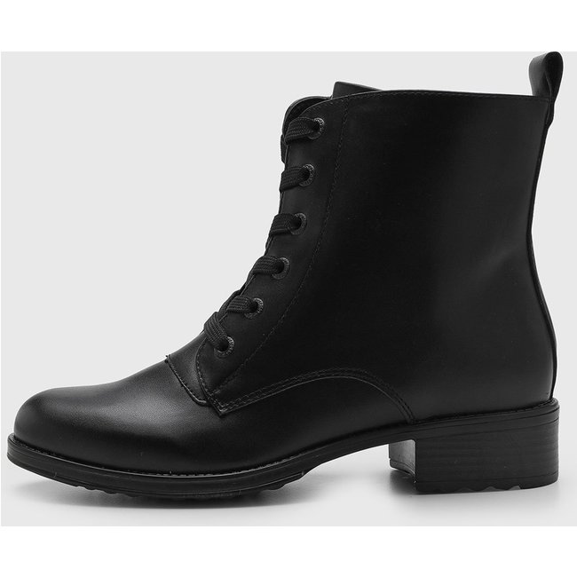 Bota Cano Baixo Feminina Mooncity Preta