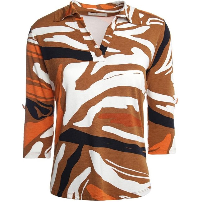 Blusa Manga 3/4 Autentique Feminina MARROM