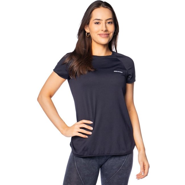 Blusa Feminina Estilo do Corpo UV Protection Preto