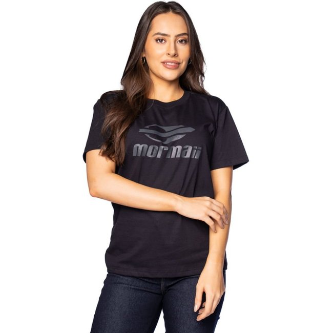 Camiseta Feminina Mormaii Regular Logo Preto