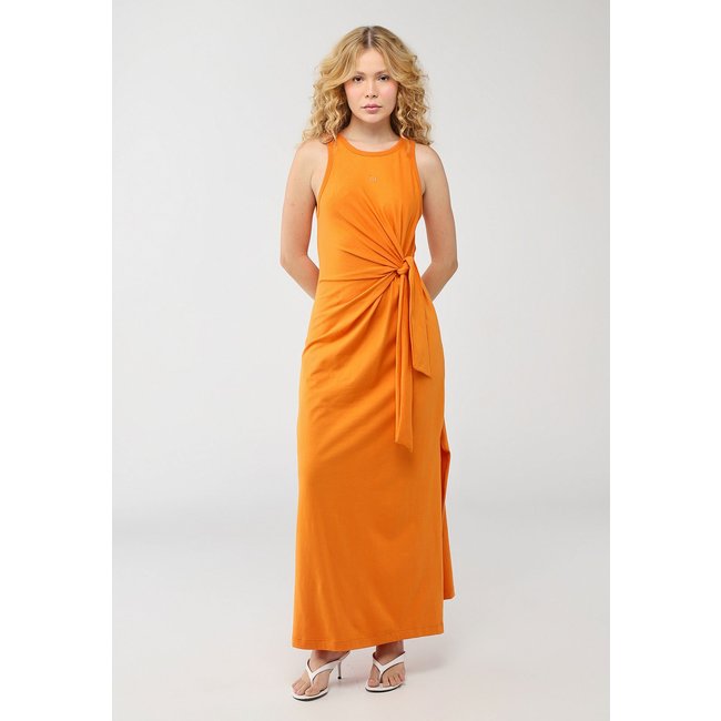 Vestido Feminino Colcci Amarração Laranja