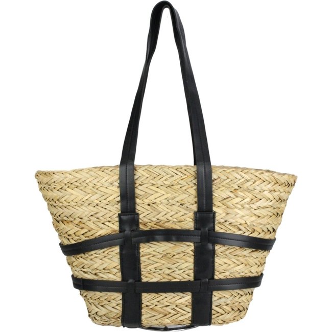 Bolsa Crisfael Palha Preto - Alya