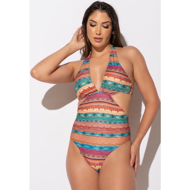 Maiô MVB Modas Engana Mamãe Hot Pants Poliamida Noronha