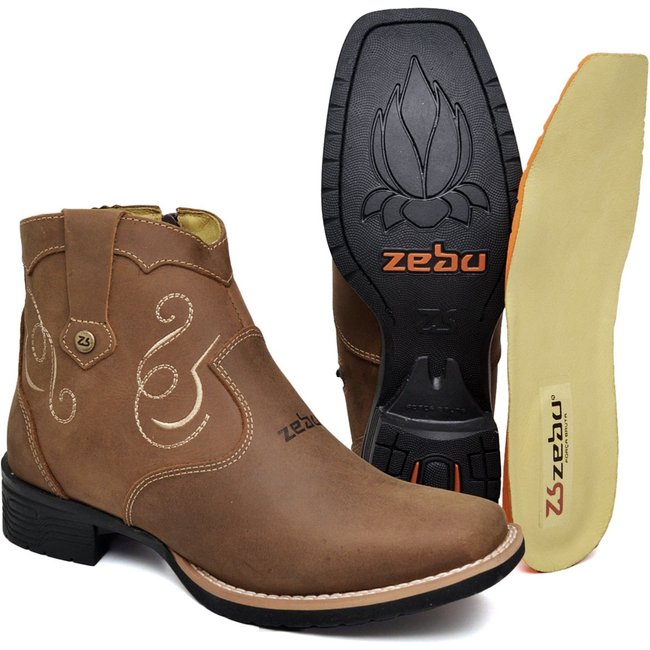 Bota Botina Zebu Sela Casual Original 71155