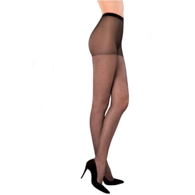 Meia Calça Lupo Fio 15 Transparente - Feminina - Preto