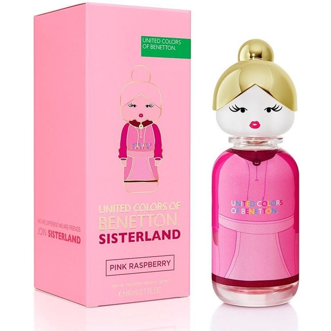 Pink Raspberry Sisterland United Colors of Benetton Perfume Feminino Eau de Toilette Incolor