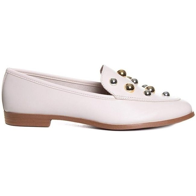 Mocassim Feminino Giulia Domna Couro Off White Incolor