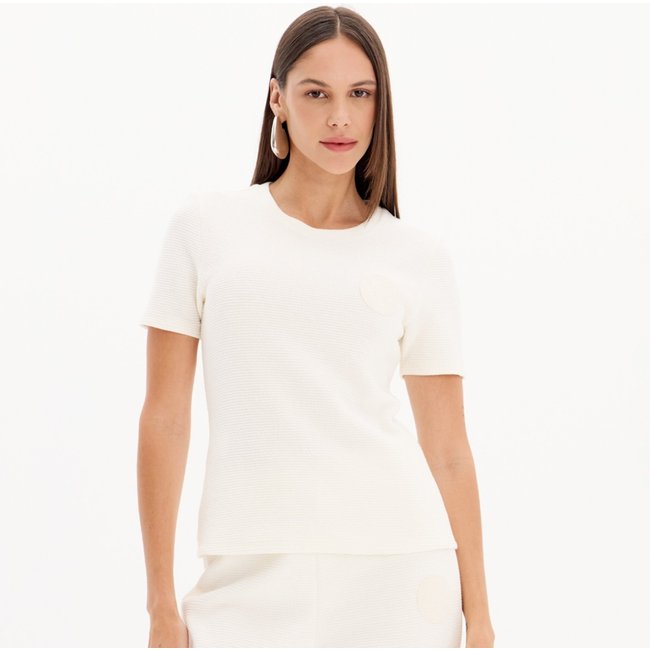 Blusa Easy Lança Perfume Bordado In25 Off White Feminino