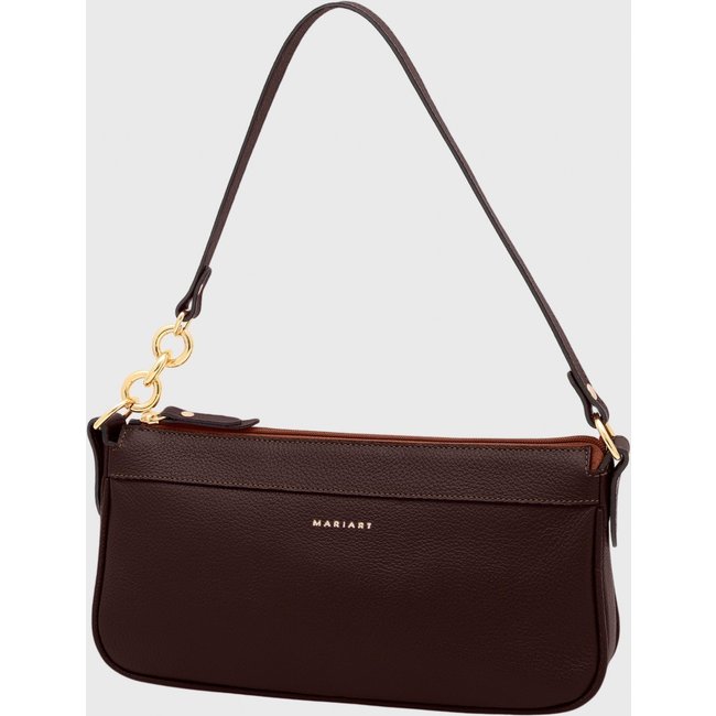 Bolsa Shoulder Couro Mariart Parintins Chocolate