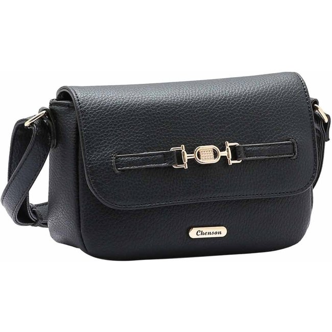 Bolsa Feminina Chenson Original Minimalista Transversal Preto 3485021