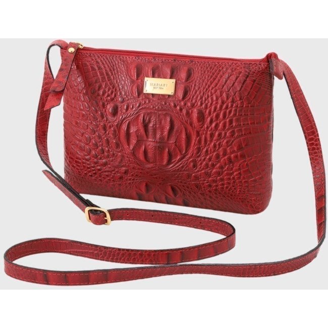 Bolsa Transversal Couro Mariart 2210MRT Vermelha