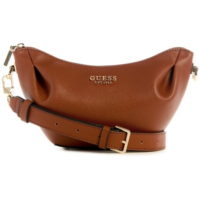 Bolsa Guess Amorette Top Zip Shoulder Bag Marrom