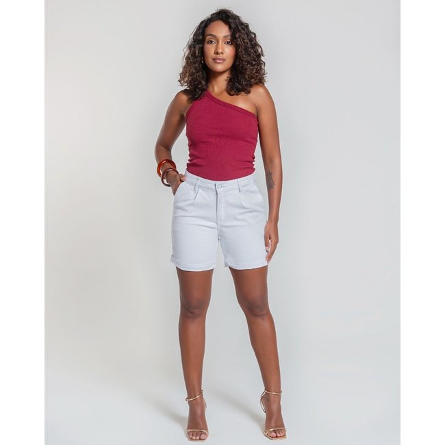 Bermuda Feminina - Fofolete - Black Jeans - Branca