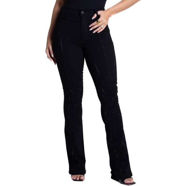 Calça Sarja Sawary Boot Cut - 282441 - Preto - Sawary