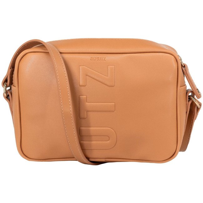 Bolsa Feminina Pequena Schutz Crossbody Tassy Tiracolo Marrom Caramelo