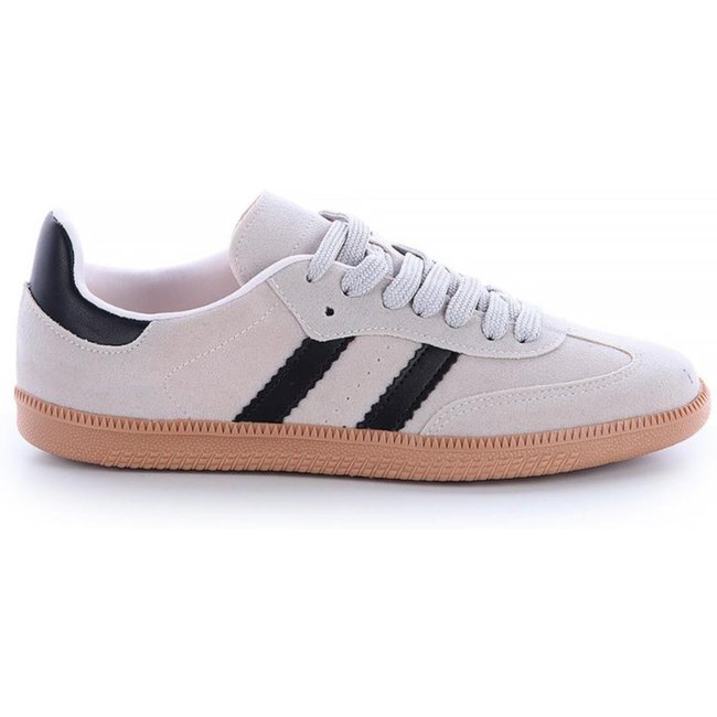 Tênis Flatform Manu Cinza com Preto Cinza