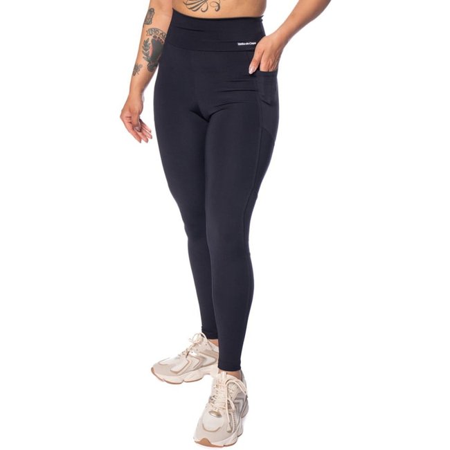Legging Feminina Estilo do Corpo New Premium Bolsos Preto