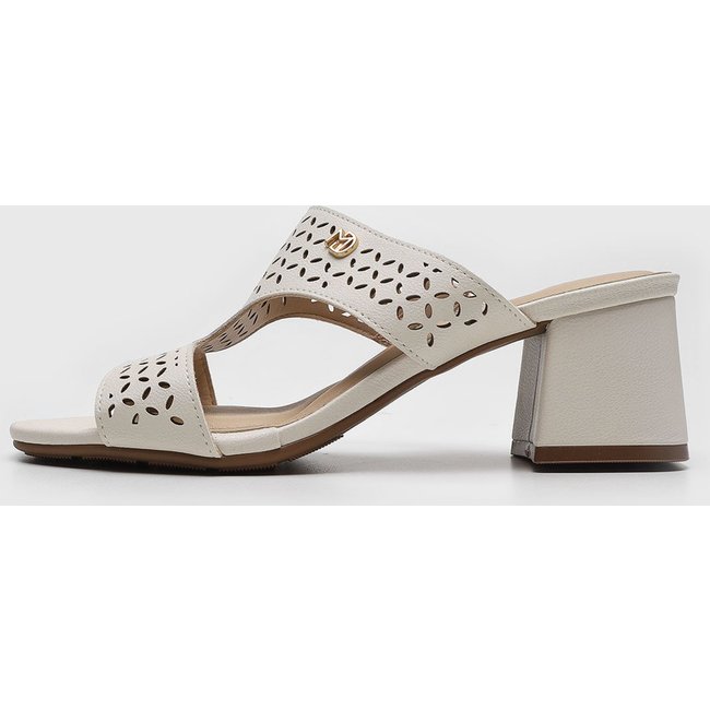 Tamanco Modare Laser cut Off-White