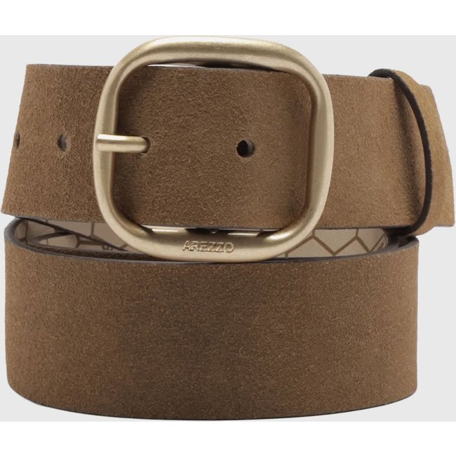 Cinto Feminino Arezzo Rustic Suede Stracci
