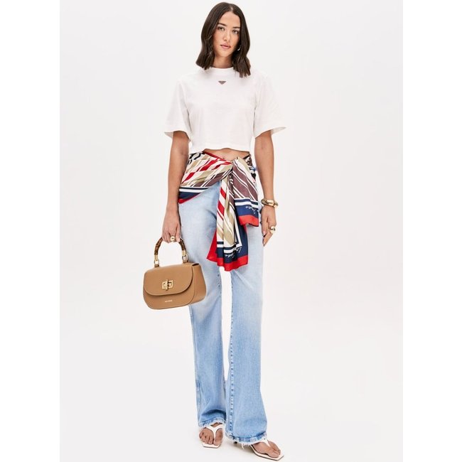 Calça Jeans Reta Cintura Super Alta Lança Perfume