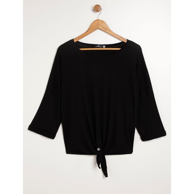 Blusa Manga 3/4 Autentique Plus Size Feminina PRETO