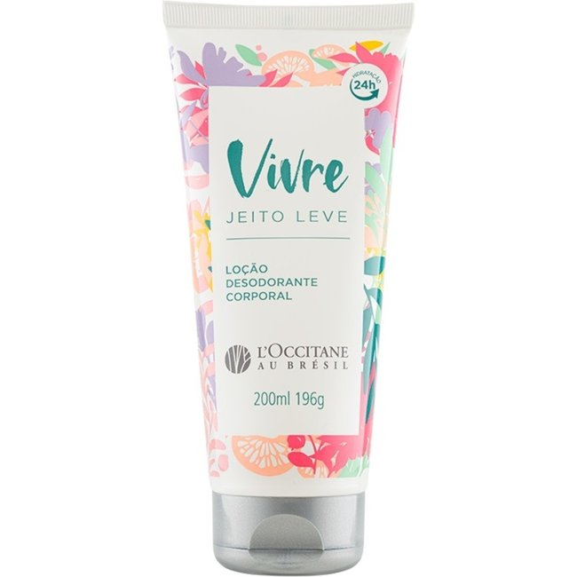 Loção Desodorante Corporal Vivre Jeito Leve L'Occitane Au Brésil 200ml