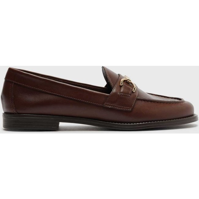 Mocassim Arezzo Detalhe Metálico Marrom