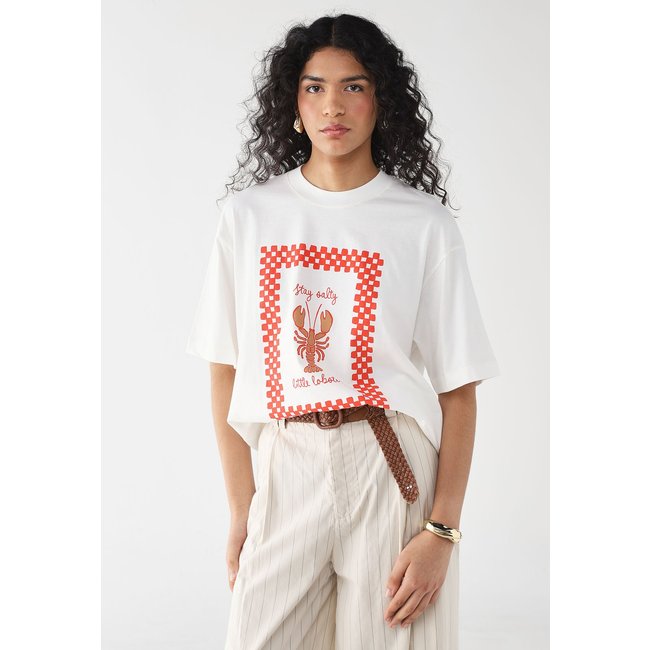 Camiseta Feminina Dress To Silk Lobster Branca
