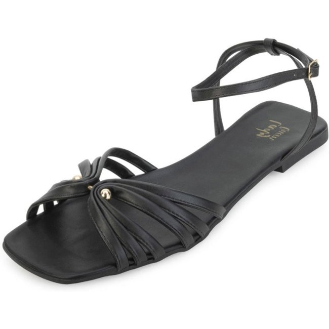 Sandália Rasteira Lady Queen AN23-19313 Preto
