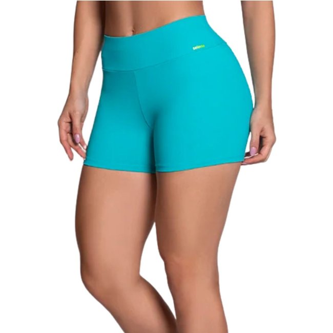 Shorts Feminino Fitness Com Bolso Na Lateral Selene