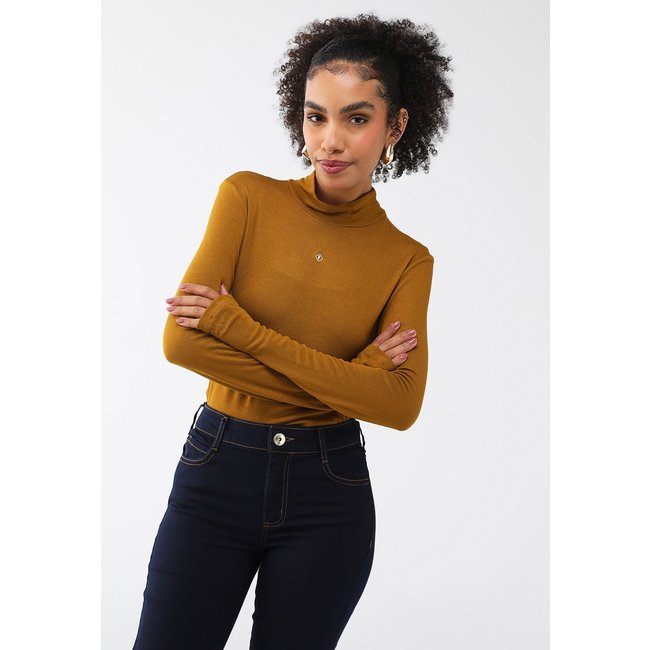 Blusa Forum Ajustada Logo Amarela