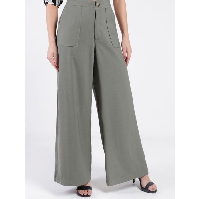 Calça Wide Leg Autentique Feminina VERDE
